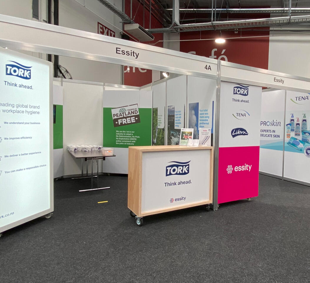 Design and Build Expo stand signs including furniture and installed in Hamilton